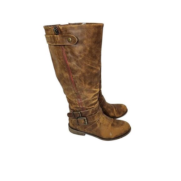 Madden Girl Tall Women's Chestnut Boots, Size 8M - Picture 1 of 11